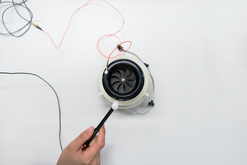 smartphone vibration motor test closeup