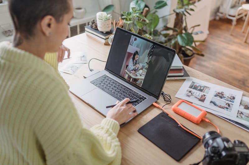 external webcam setup professional desk