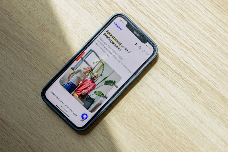 smartphone screen showing vibration test website interface