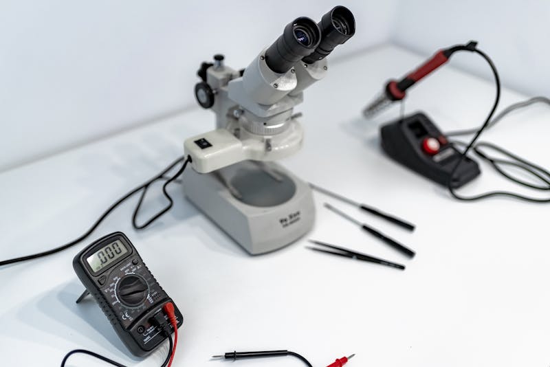 vibration pattern selection menu on testing tool