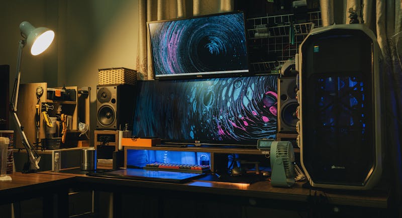 dual monitor setup testing screen share quality