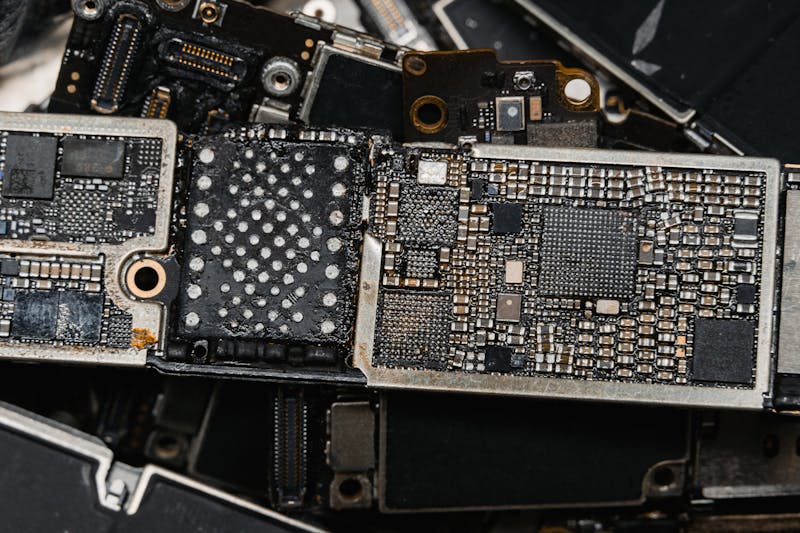 disassembled smartphone vibration motor component